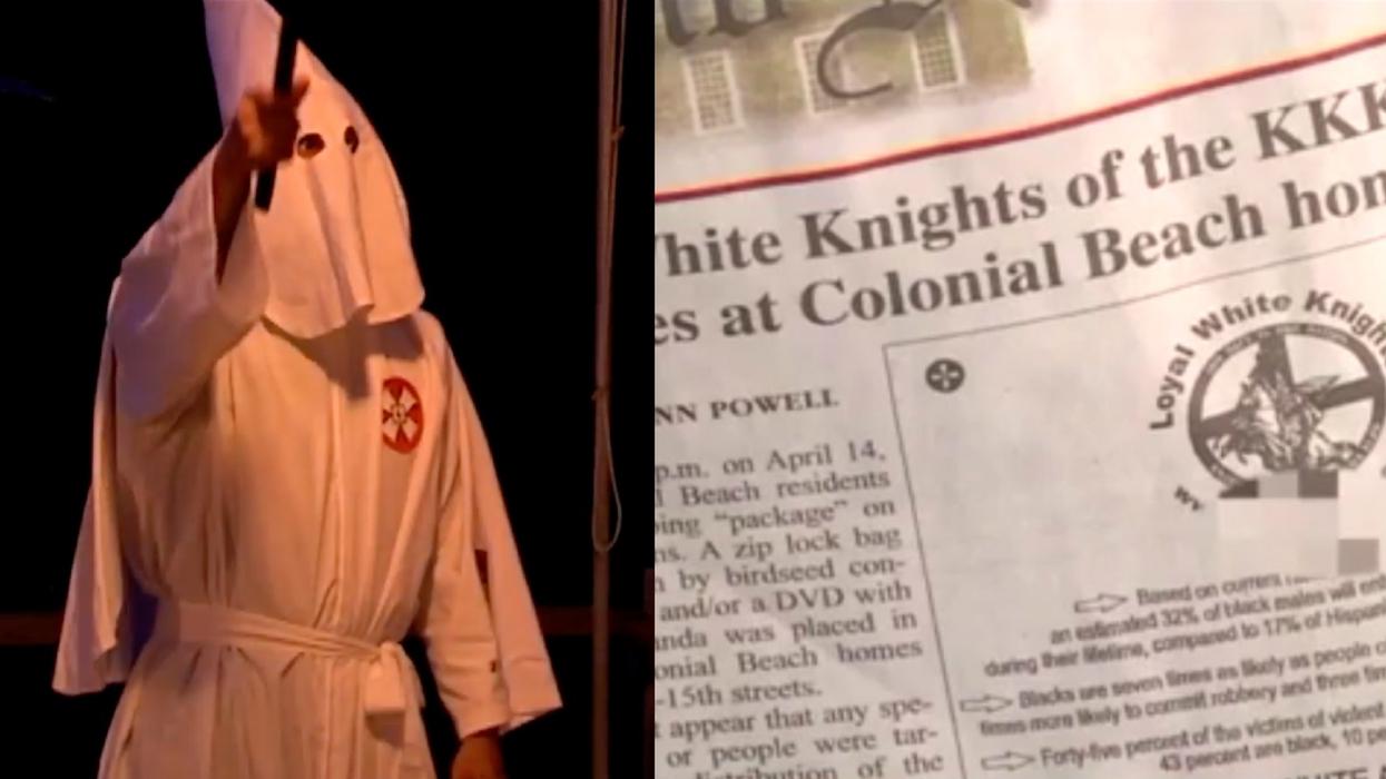 A Virginia Newspaper Ran This Full Ad For KKK Recruitment On Front Page