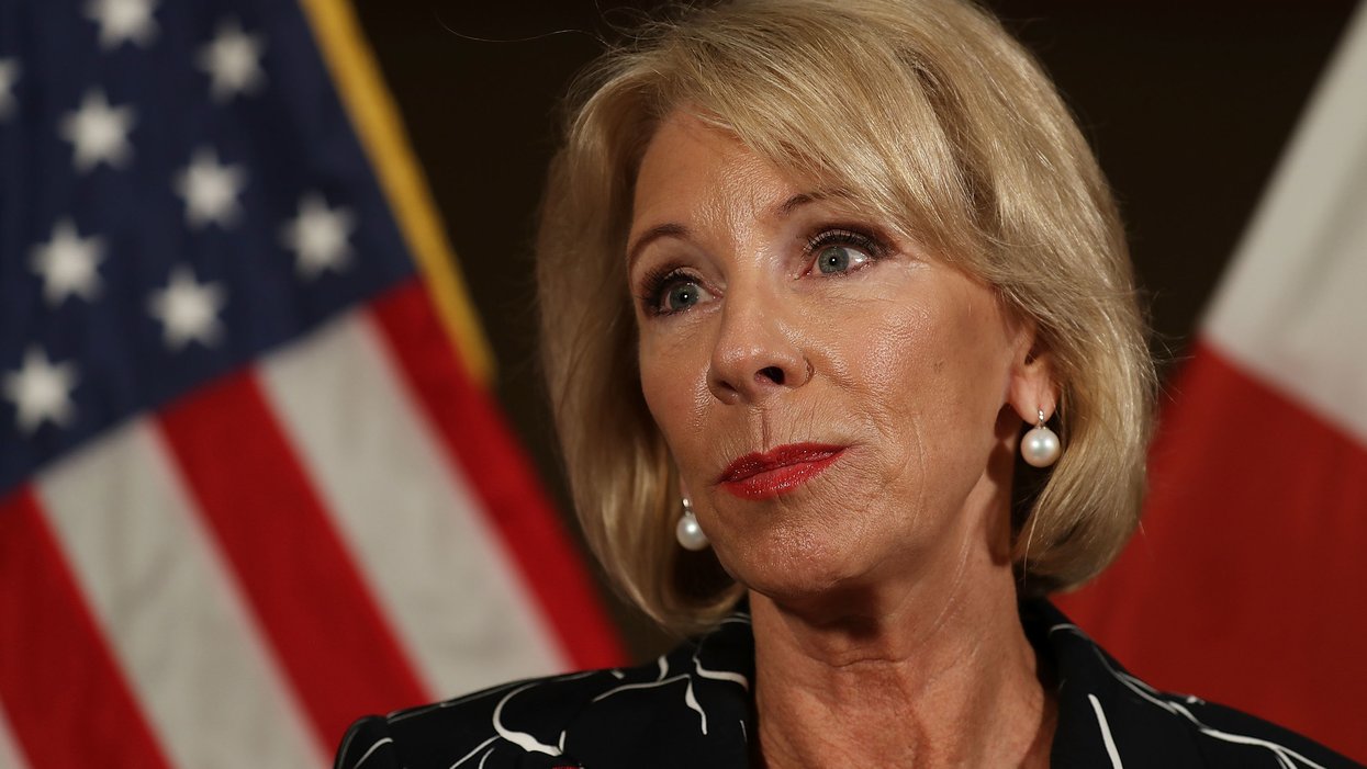 Watch As Betsy DeVos Abruptly Ends An Interview In Detroit When Asked About Public Schools