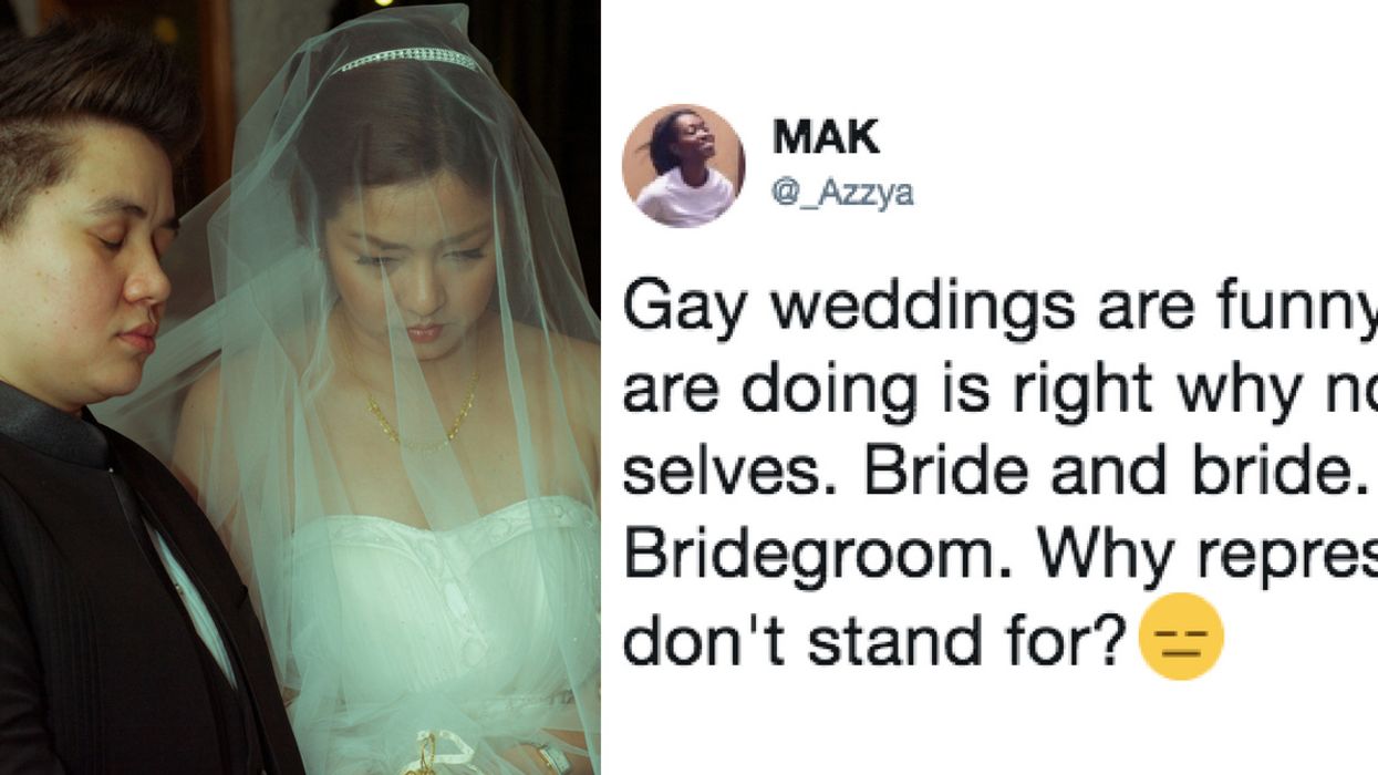 Woman Attempts To Mock Same-Sex Weddings, And The Internet Clapped Back Hard