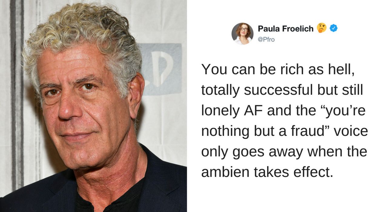Anthony Bourdain's Ex-Girlfriend Paula Froelich Just Posted a Powerful Thread About Depression
