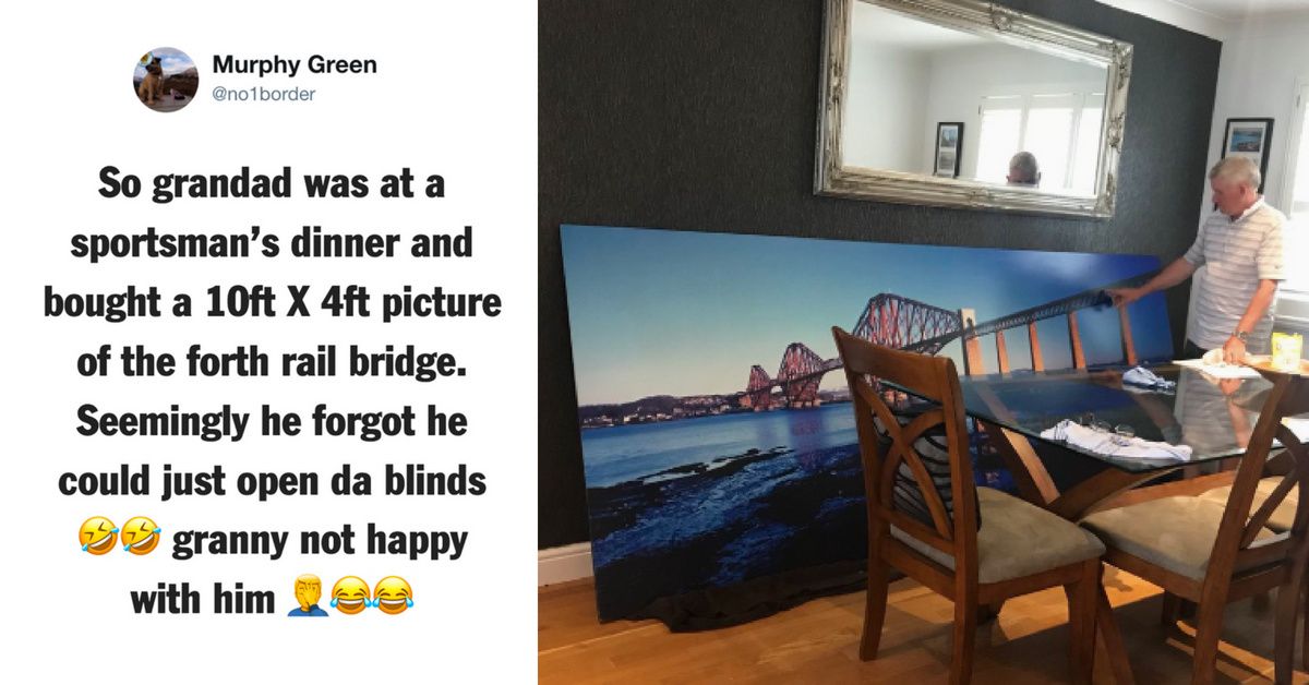 When You Buy A Picture Of A Bridge That You Can Easily See From Your Window, You Get Roasted 😂