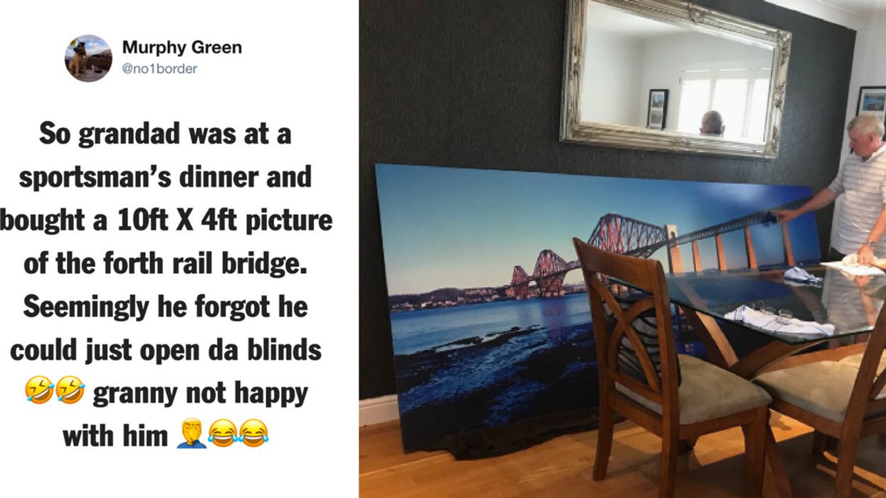 When You Buy A Picture Of A Bridge That You Can Easily See From Your Window, You Get Roasted 😂