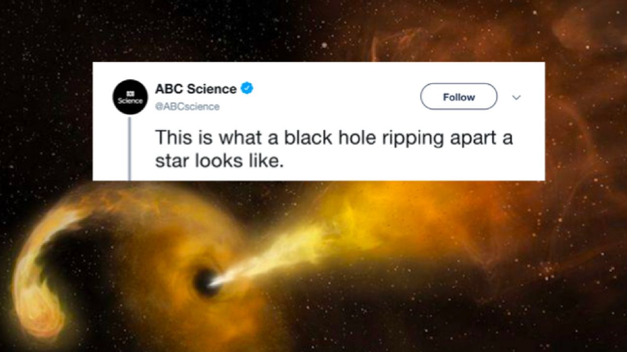Astronomers Capture A Black Hole Devouring A Star