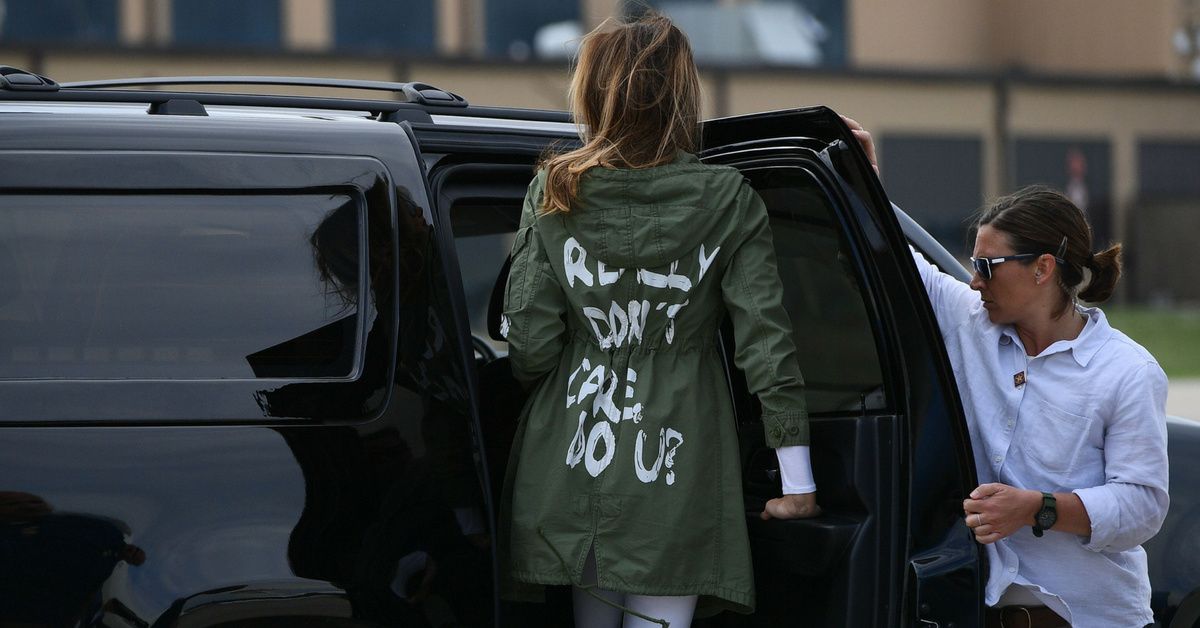 Melania Trump's Jacket Prompts Movement Of Thousands To Show That They Actually Do Care