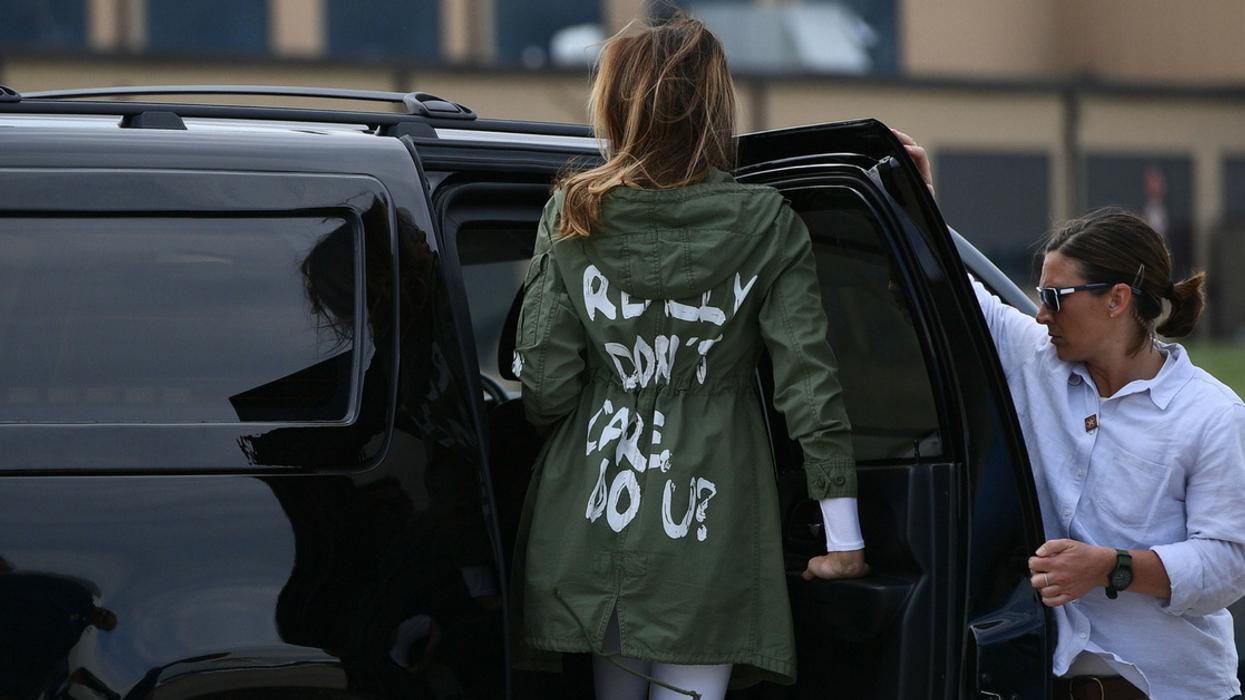 Melania Trump's Jacket Prompts Movement Of Thousands To Show That They Actually Do Care