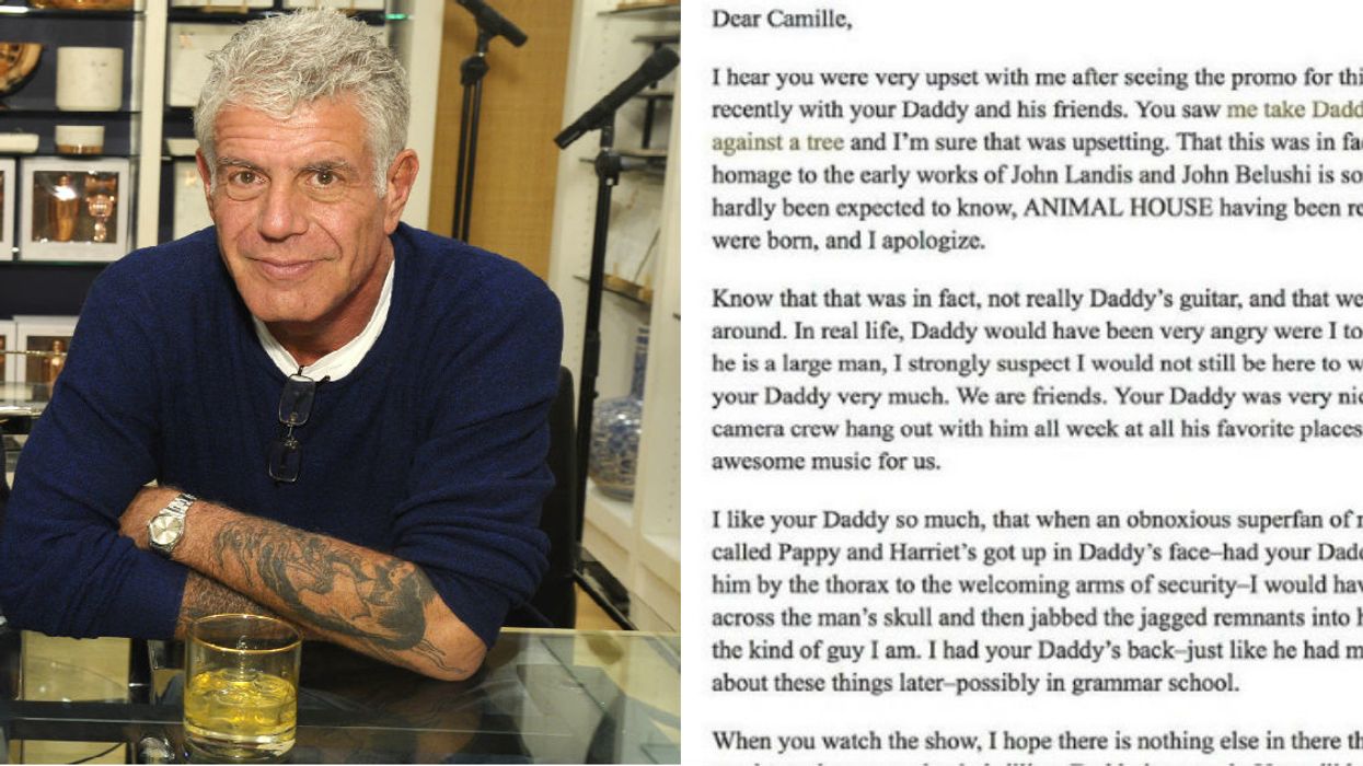 QOTSA's Josh Homme Shares Apology Letter Anthony Bourdain Wrote To His Young Daughter