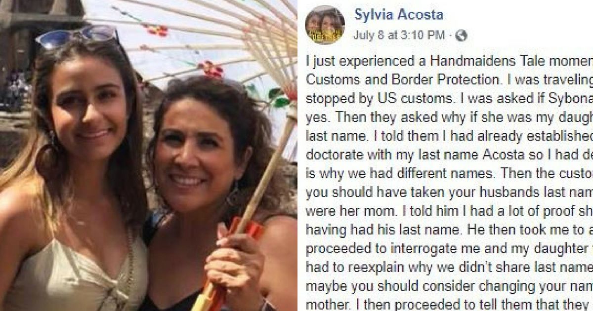 Woman Gets Grilled By U.S. Customs Agent About Why She Didn't Take Husband's Last Name