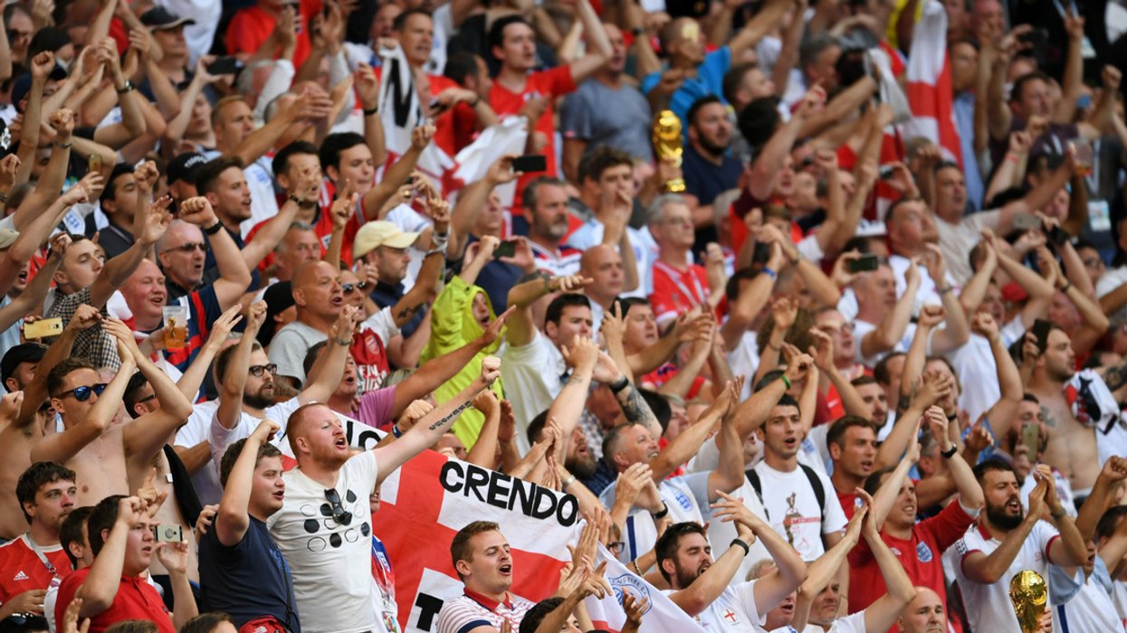 Activists Come Together To Form Their Own 'Hidden Rainbow Flag' At The World Cup To Protest Russia's LGBTQ Flag Ban