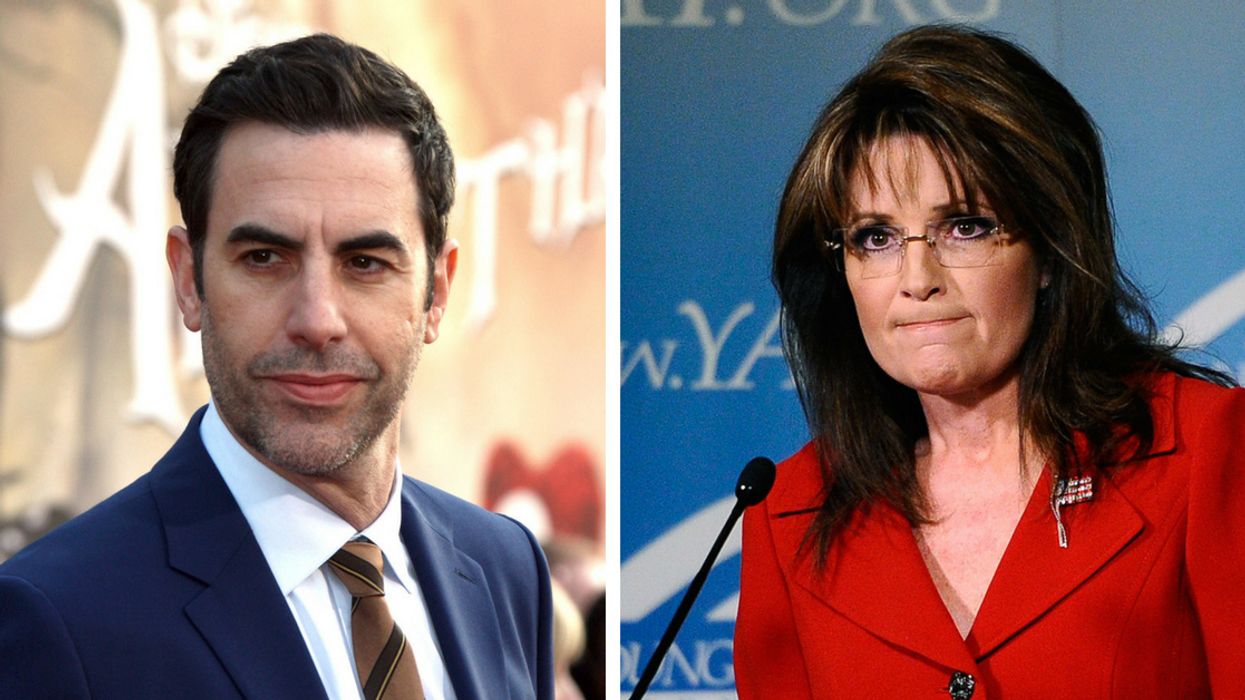 Sacha Baron Cohen Just Responded In Character To Sarah Palin's Accusations Against Him