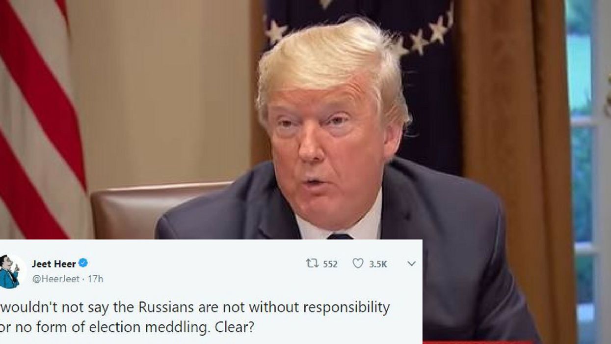 Twitter Is Roasting Trump Over His Assertion That He Meant To Say 'Wouldn't' During His Controversial Remarks About Russian Election Meddling