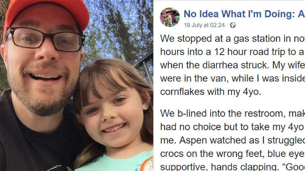 4-Year-Old Girl's Reaction To Her Dad Having Diarrhea In Public Bathroom Is So Hysterically Pure 😂