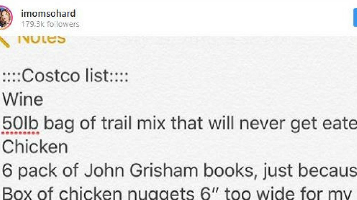 This #IMomSoHard Costco Shopping List Is Way Too Relatable 😂