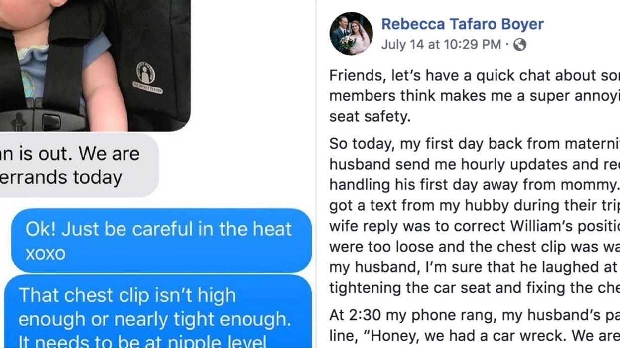 Mom's Nagging Text To Her Husband Likely Saved Their Baby Boy's Life