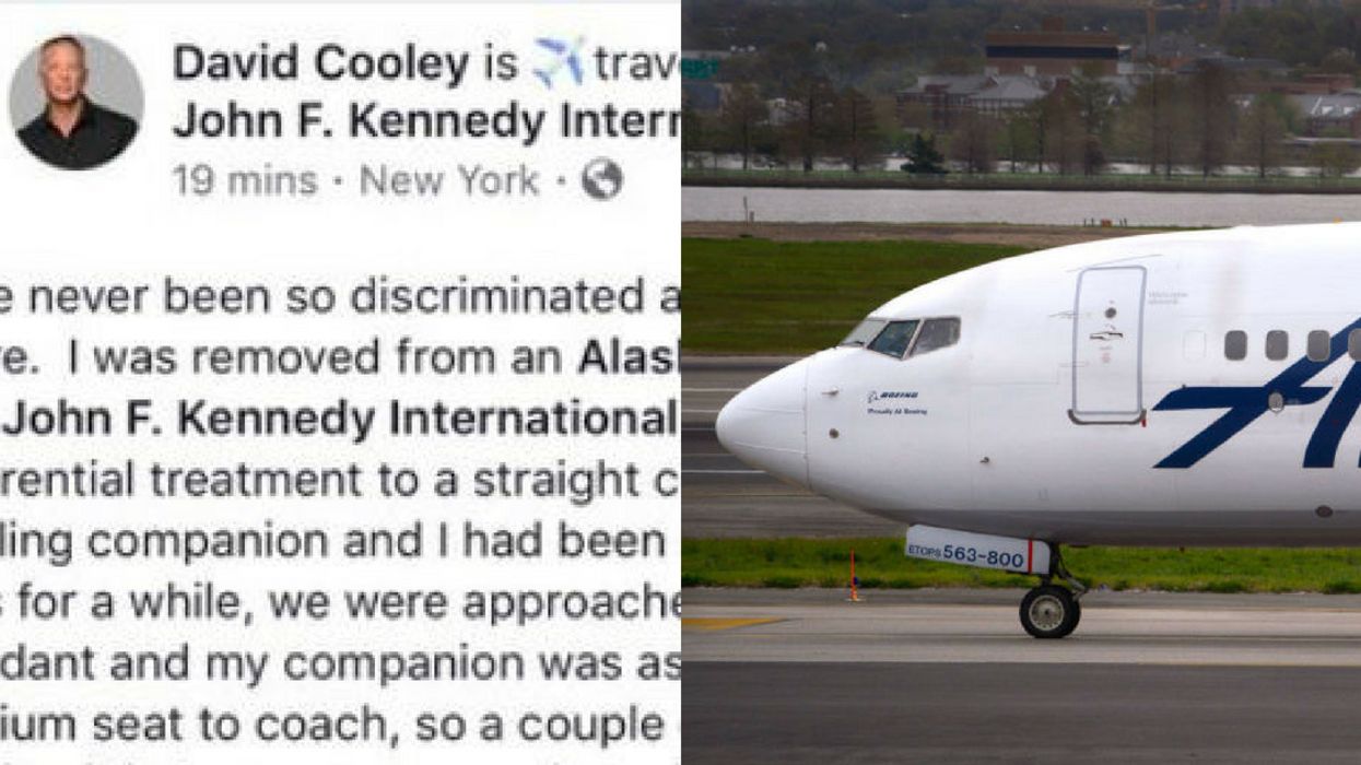 Gay Couple Says Alaska Airlines Discriminated Against Them With Seating Ultimatum