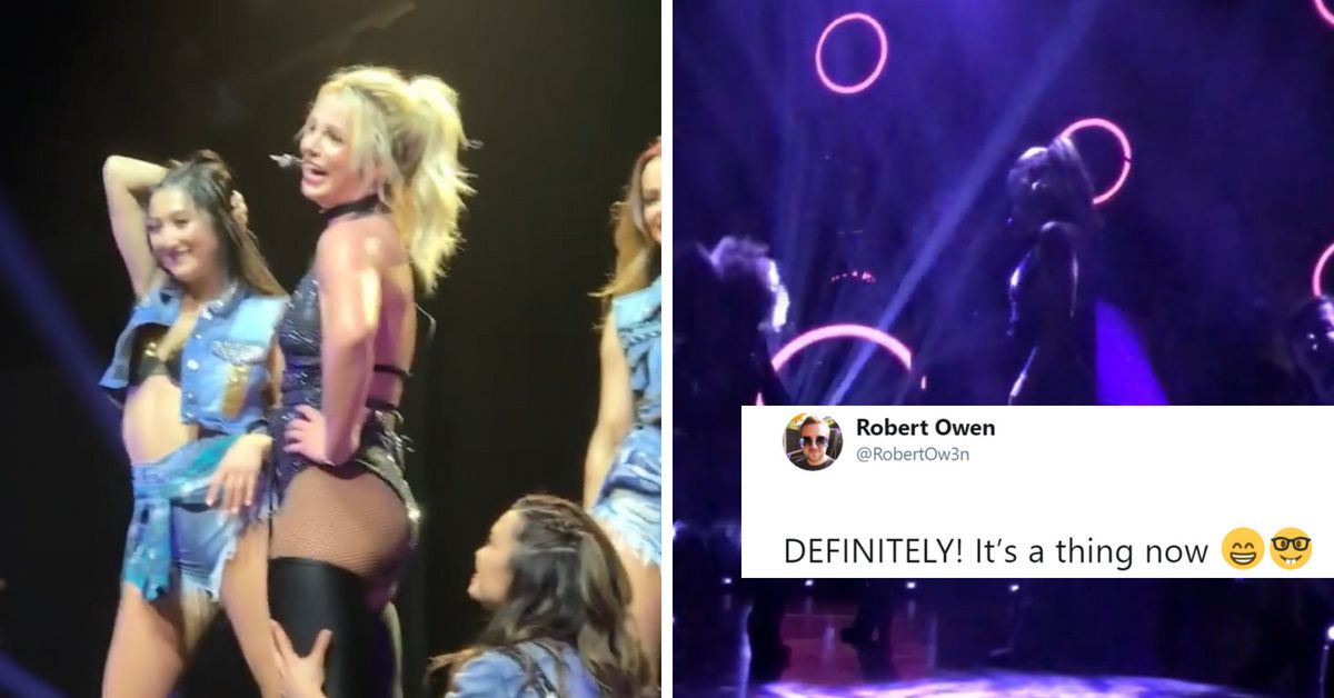 One Fan's Shouted Question To Britney Spears Has Quickly Become Concert Canon 😍