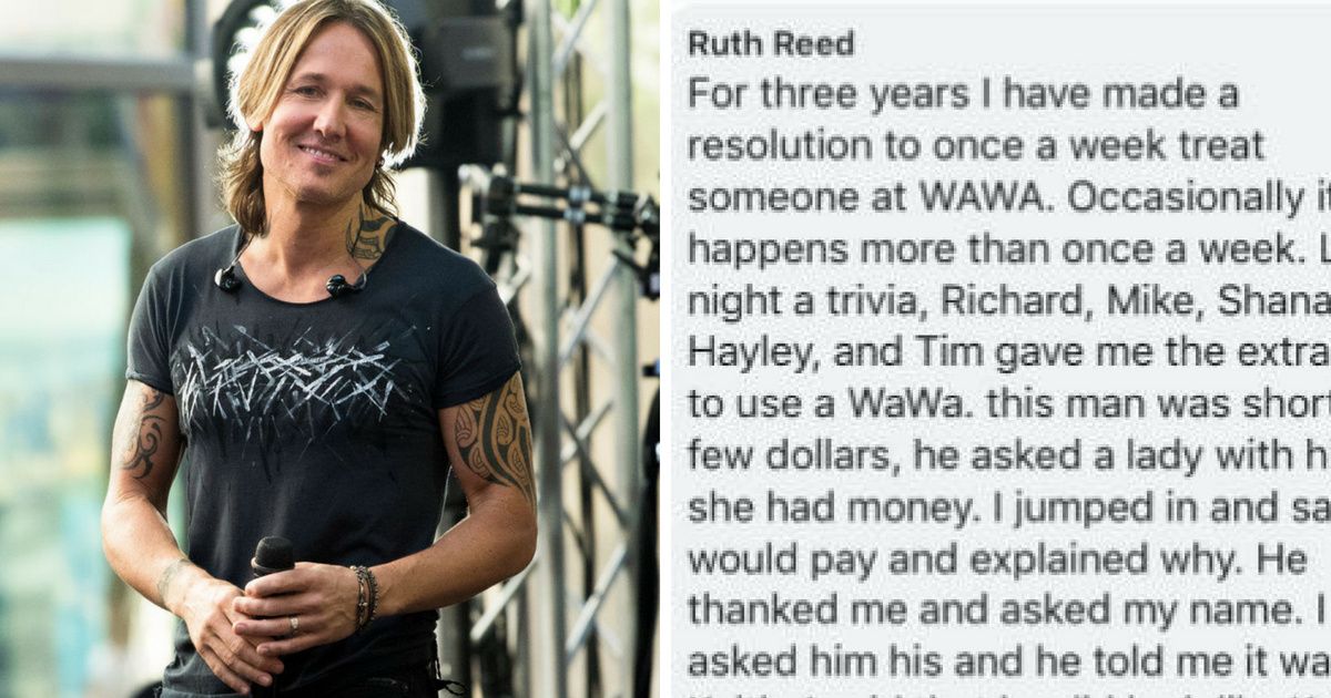 New Jersey Teacher Decides To Help Out A Cash-Strapped Stranger—And He Turns Out To Be Keith Urban