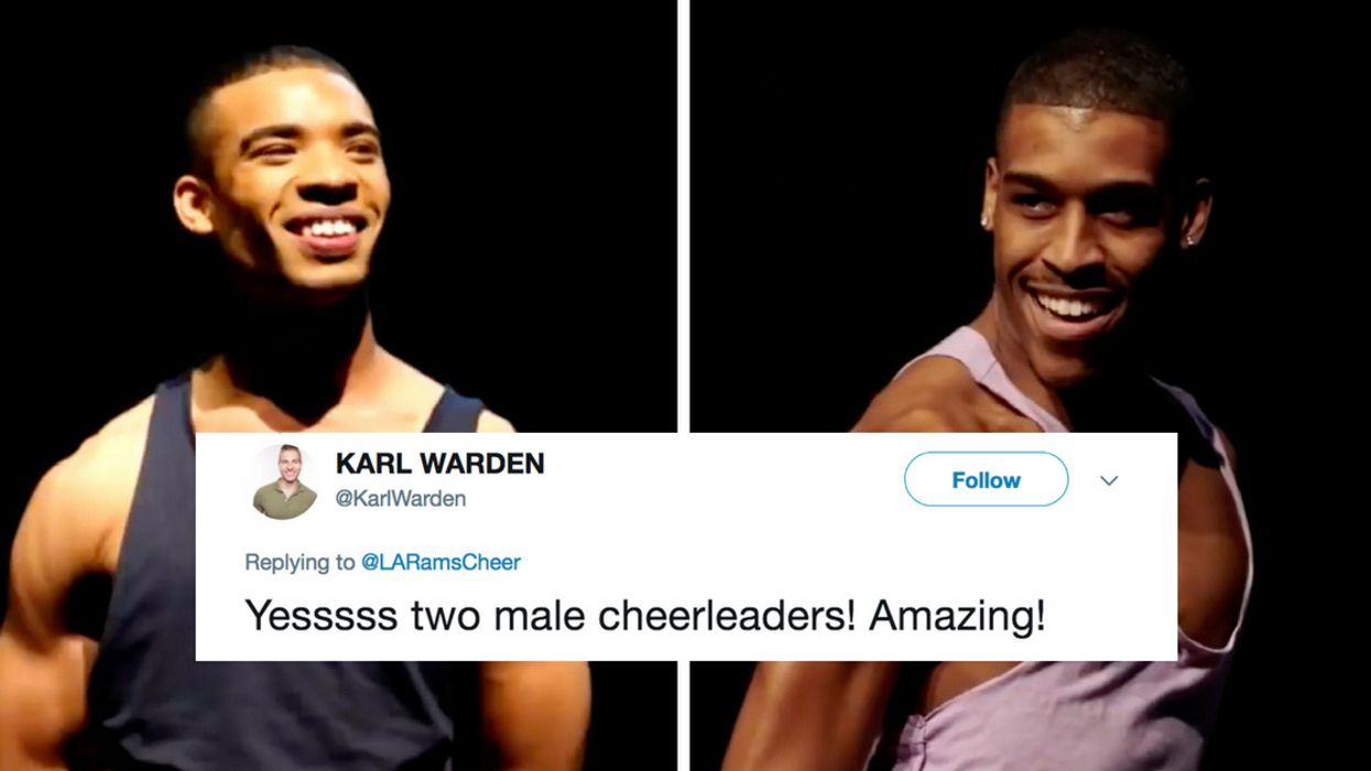 The NFL Just Welcomed Its First Male Cheerleaders And They Are On Fire 🔥🔥