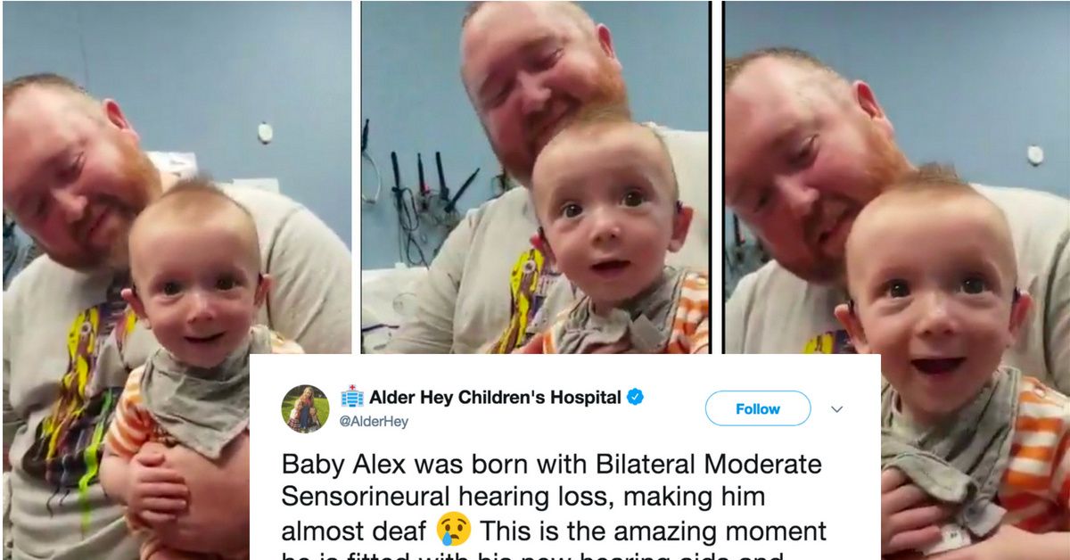 Video Of Deaf Baby's Reaction To Hearing His Mother's Voice For The First Time Is Giving Us All The Feels