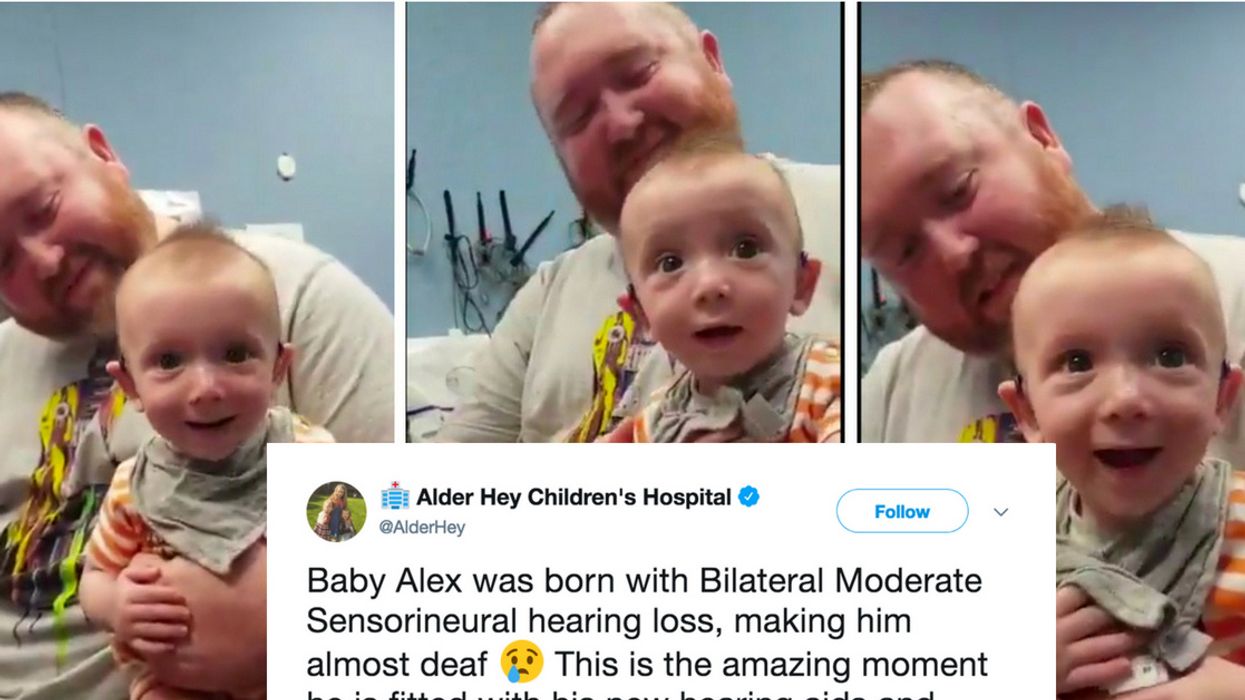 Video Of Deaf Baby's Reaction To Hearing His Mother's Voice For The First Time Is Giving Us All The Feels