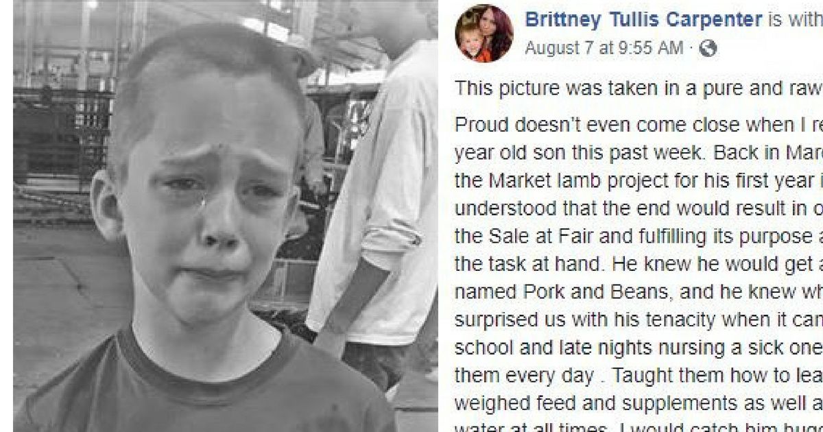 Picture Of 8-Year-Old Boy Who Had To Sell The Lamb He Raised Goes Viral—And Now We're Crying 😭