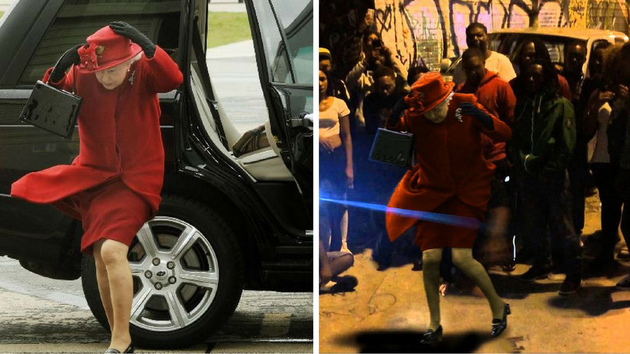 Old Photo Of Queen Elizabeth Caught In The Wind Resurfaces As A Royally Hilarious Meme 😂