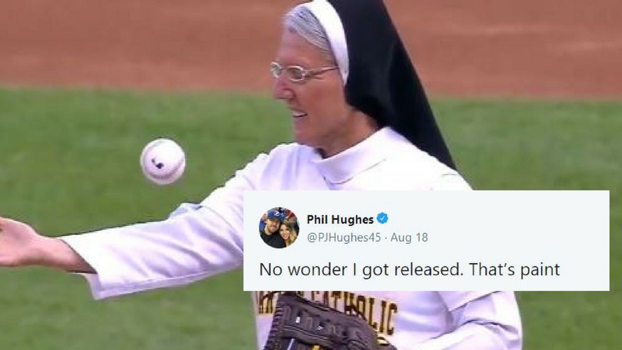 Sister Mary Jo Just Showed Off Her Cannon Of An Arm With A Perfect First Pitch At White Sox Game 😮