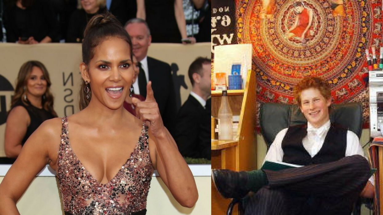 Halle Berry Responds After Catching Poster Of Herself In Photo Of Young Prince Harry's Dorm Room