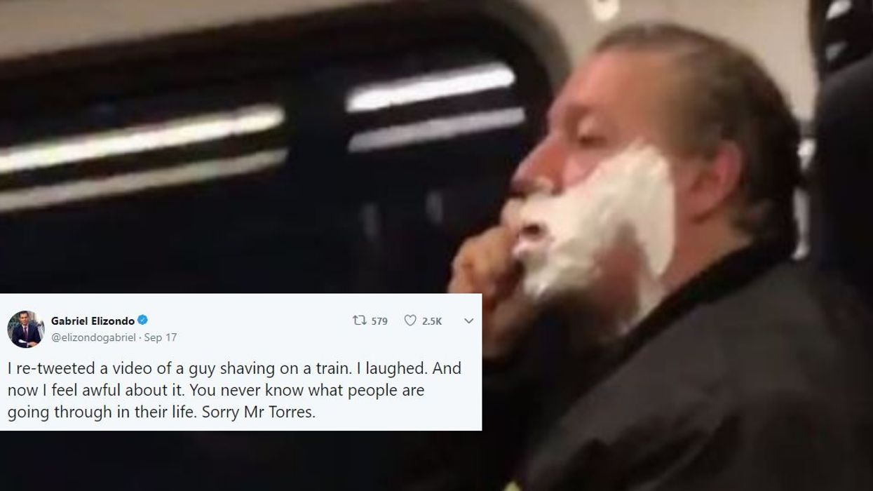 Man Caught In Viral Video Shaving On Train Opens Up About How Much It Has 'Screwed Up' His Life