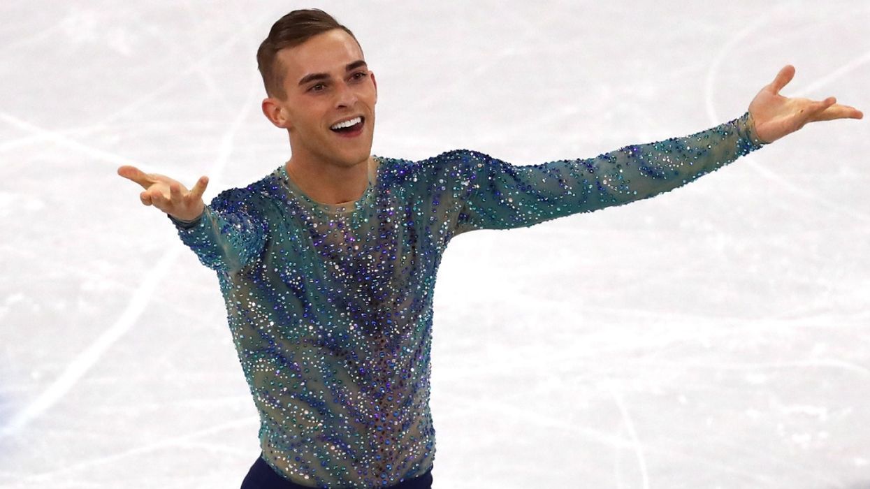 Adam Rippon's Olympic Outfit Is Going To The Smithsonian—And He Knows Exactly Where He Wants It Placed ❤️