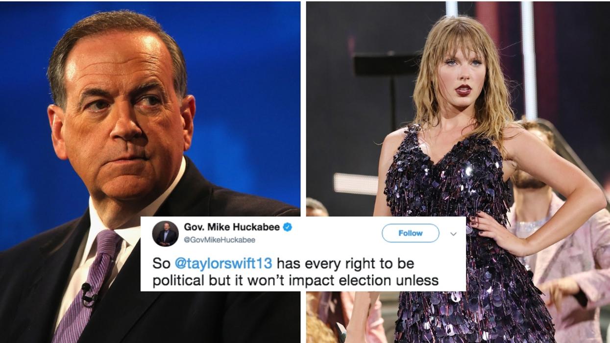 Mike Huckabee's Tweet Giving Back-Handed Support To Taylor Swift's Political Opinions Just Got A Reality Check 🔥