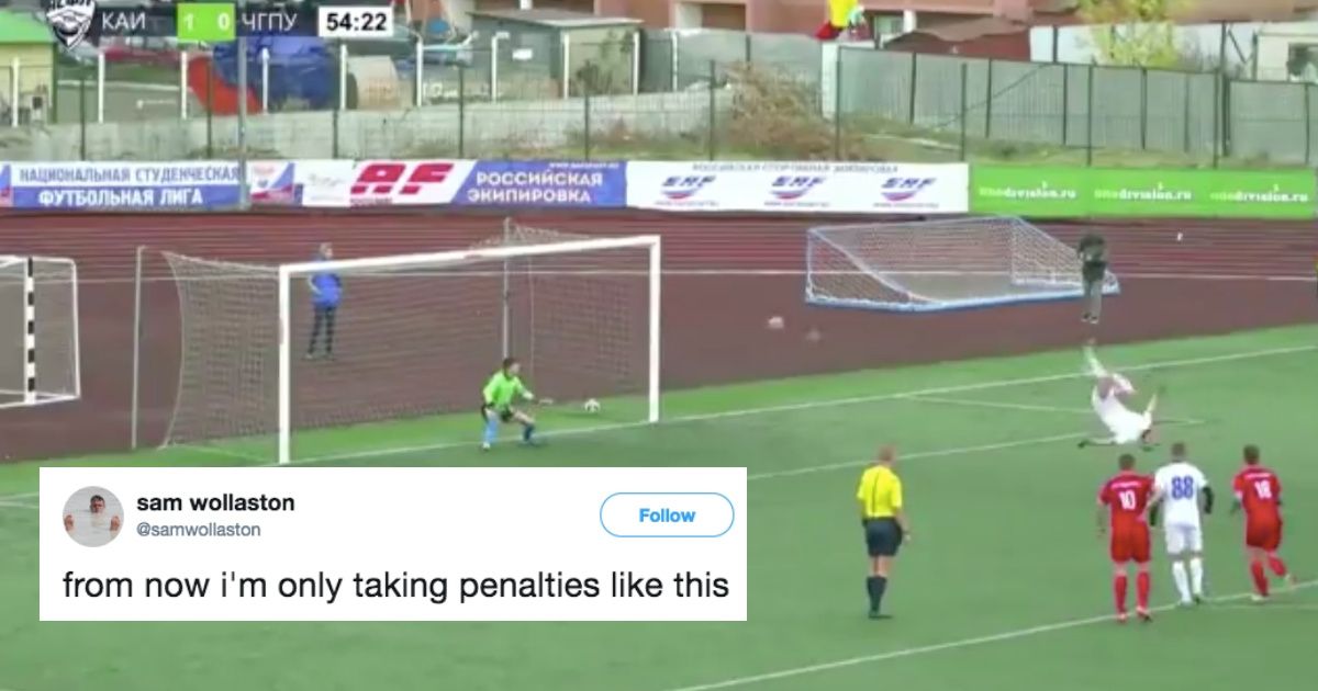 Youth Soccer Player's Impressive Backflip Penalty Kick Is Almost Too Bizarre To Believe 😮