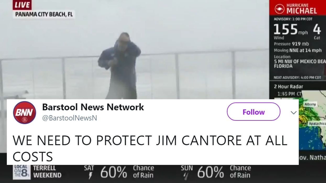Weather Channel Meteorologist Almost Gets Impaled By 2x4 During Live Hurricane Michael Coverage š®