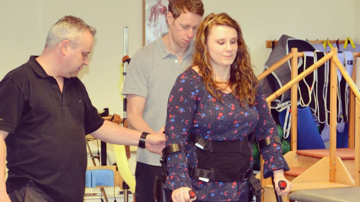 $93,000 Robotic Suit Helps Woman Walk For The First Time In 14 Years