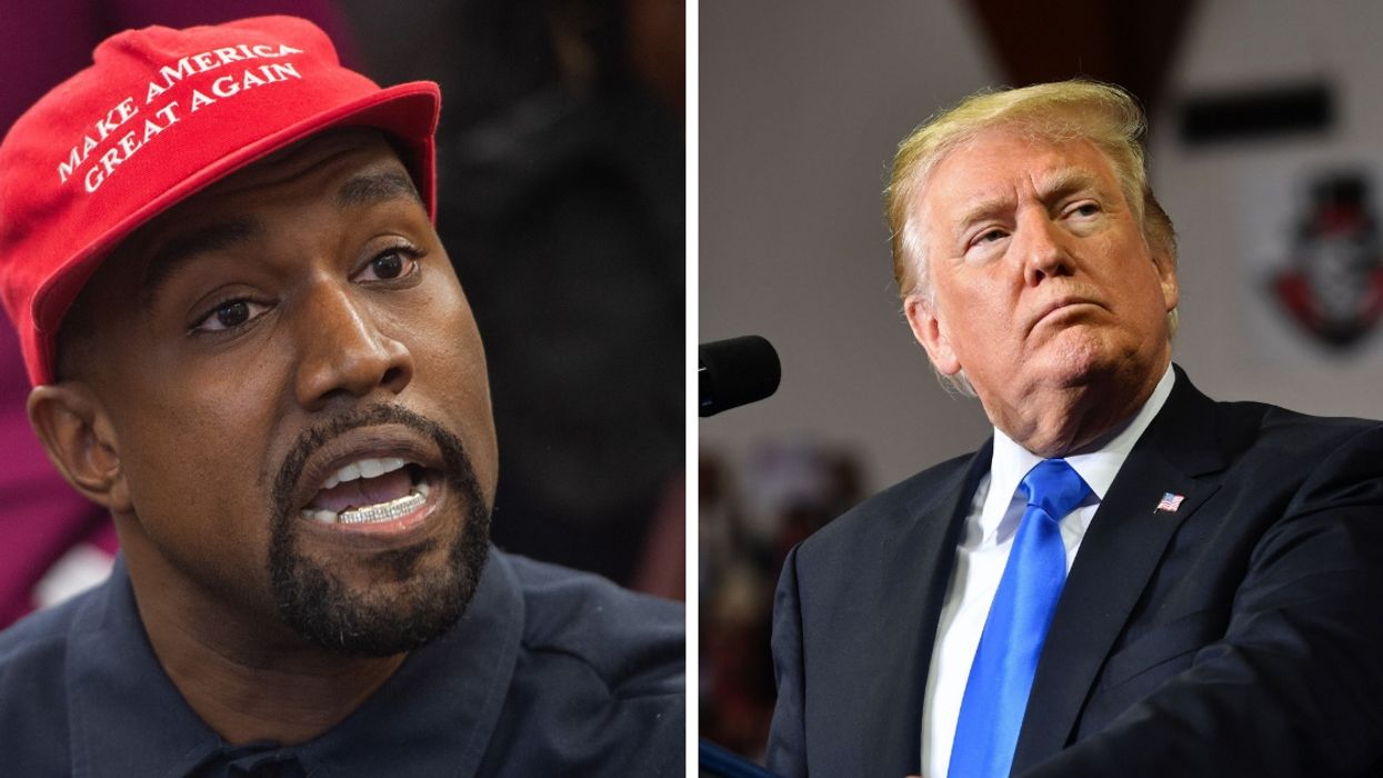 Graffiti Artist Creates A Mash-Up Of Kanye And Trump Called 'Donye'—And We Can't Unsee It 😮