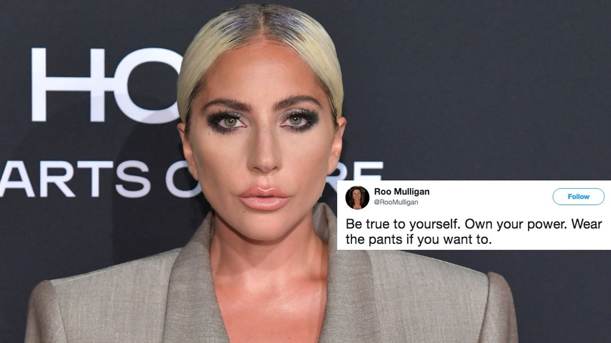 Lady Gaga's Oversized Suit May Have Had Fans Chuckling—But Her Reason For Wearing It Is On Point ❤️