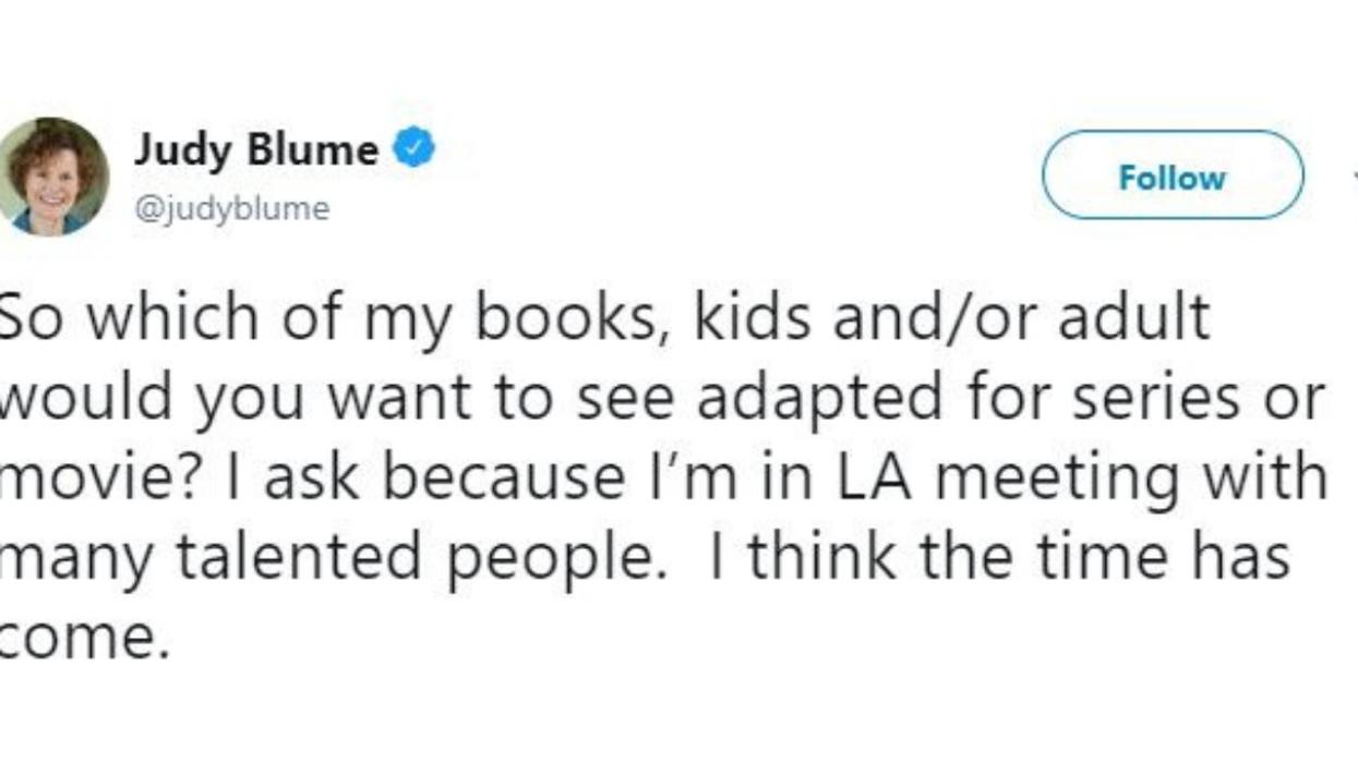 A Film Adaptation Of A Beloved Judy Blume Novel Is Finally Underway