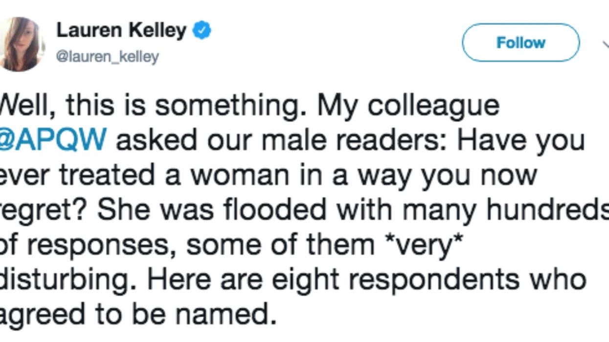 The New York Times Asked Men To Share Experiences Of Putting Women Into Situations They Regret