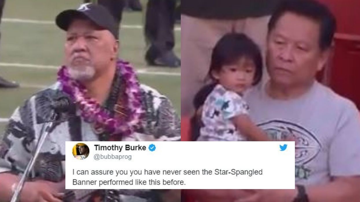 Hawai'ian Musician's Alternate Version Of 'The Star-Spangled Banner' Leaves Crowd Stunned 😮
