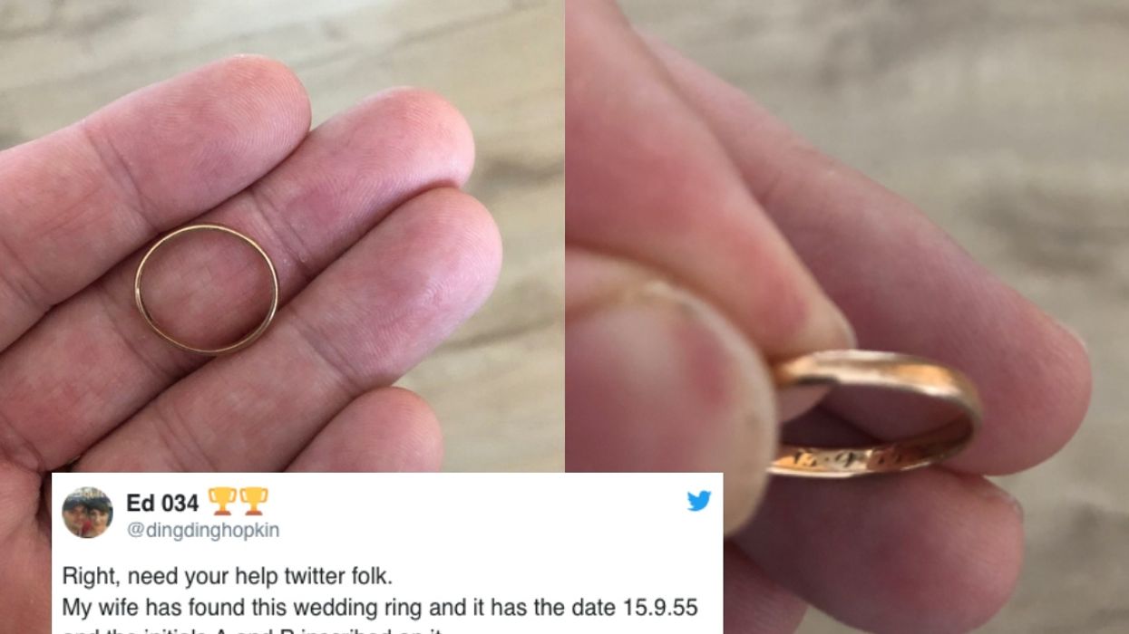 Twitter Is On A Mission To Reunite This Old Wedding Ring With Its Owner