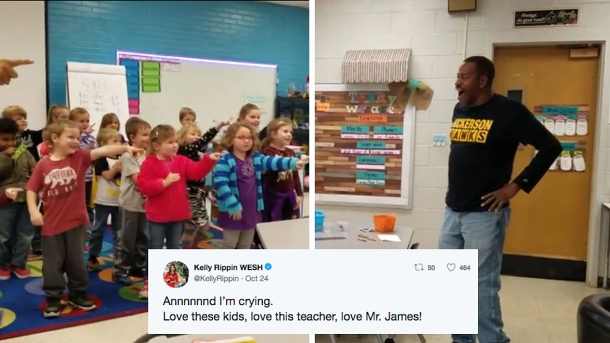 Kindergartners Bring Deaf Custodian To Tears After Learning Sign Language To Surprise Him For His Birthday ❤️
