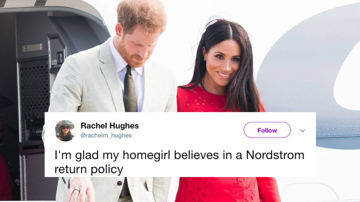 Meghan Markle Forgot To Remove The Tag On Her Dress--And We've All Been There