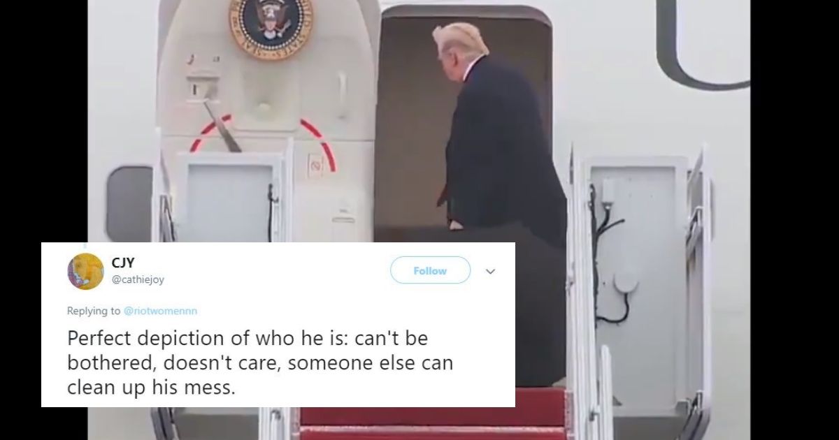 Awkward Viral Video Of Trump And His Umbrella Has People Calling It The Ultimate Metaphor