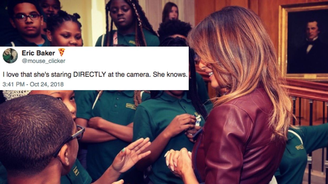 Girl's Iconic Reaction During Melania Trump Photo Op Steals The Show 🔥