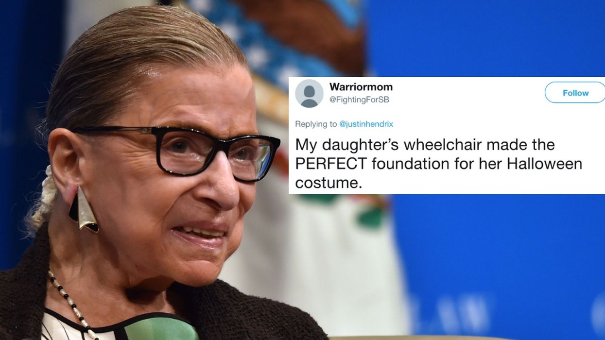 Little Girl Transforms Her Wheelchair To Become Ruth Bader Ginsburg For Halloween—And We're Obsessed 🙌