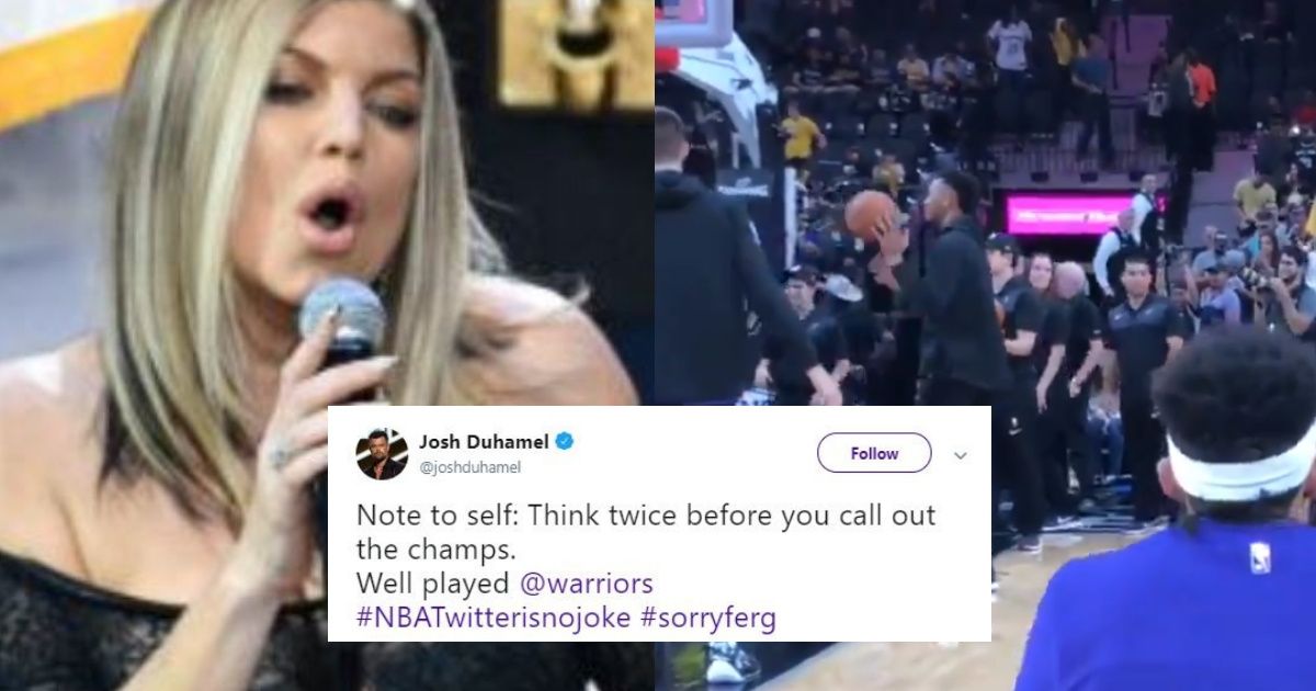 The Warriors Just Celebrated A Win With A Remix Of That Awkward Fergie Rendition Of The National Anthem 😂