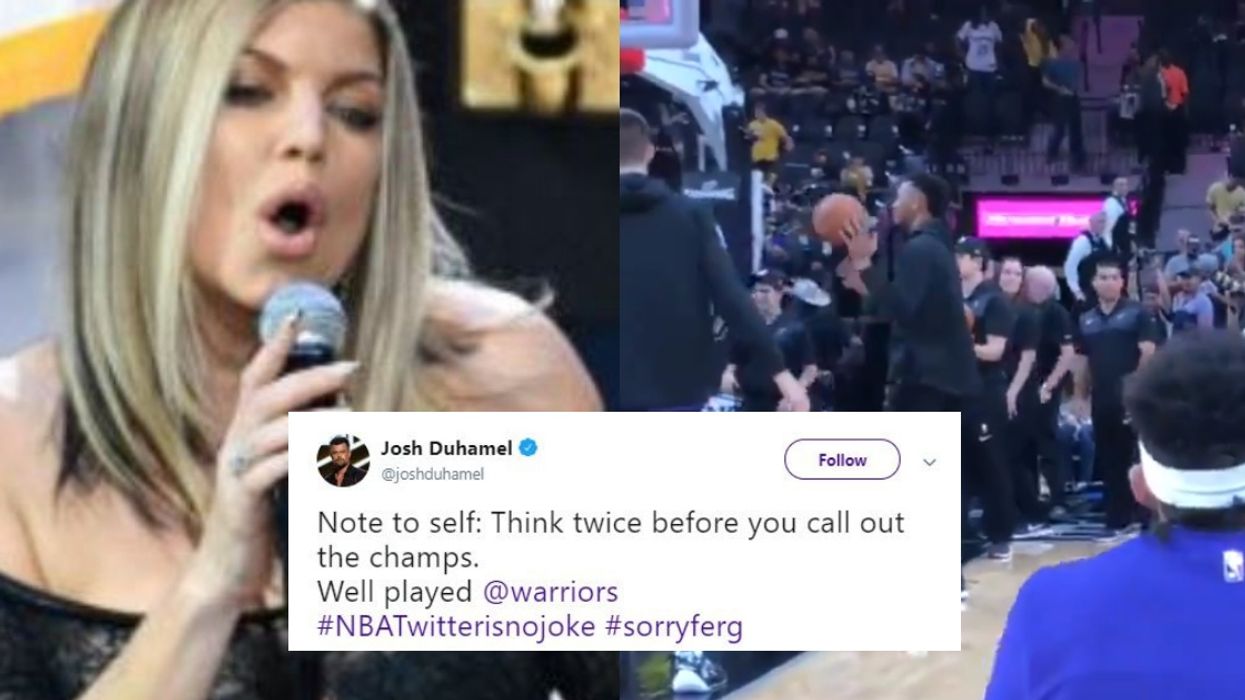 The Warriors Just Celebrated A Win With A Remix Of That Awkward Fergie Rendition Of The National Anthem 😂