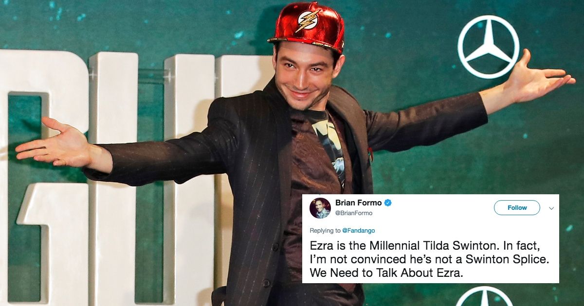 Ezra Miller's 'Sleeping Bag Couture' Look Totally Stole The Show On The 'Fantastic Beasts' Red Carpet