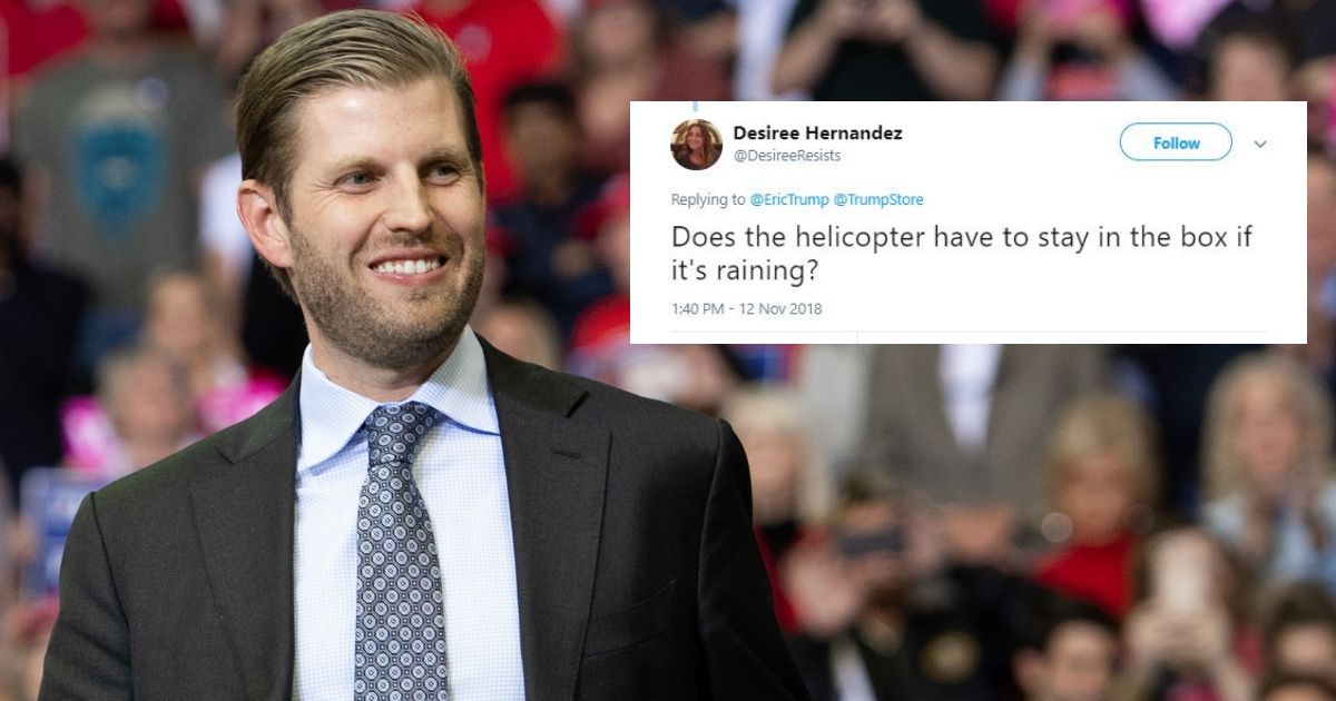 Eric Trump's Attempt To Sell Christmas Ornaments On Twitter Gets Completely Roasted (On An Open Fire) 🔥