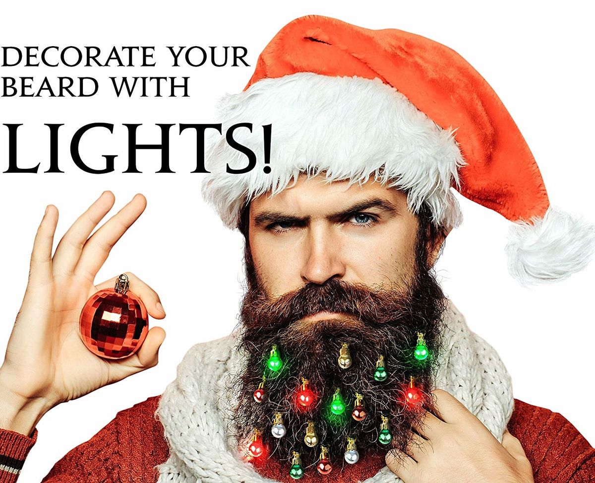 You Can Now Get Christmas Lights For Your Beard That Actually Light Up 🎄