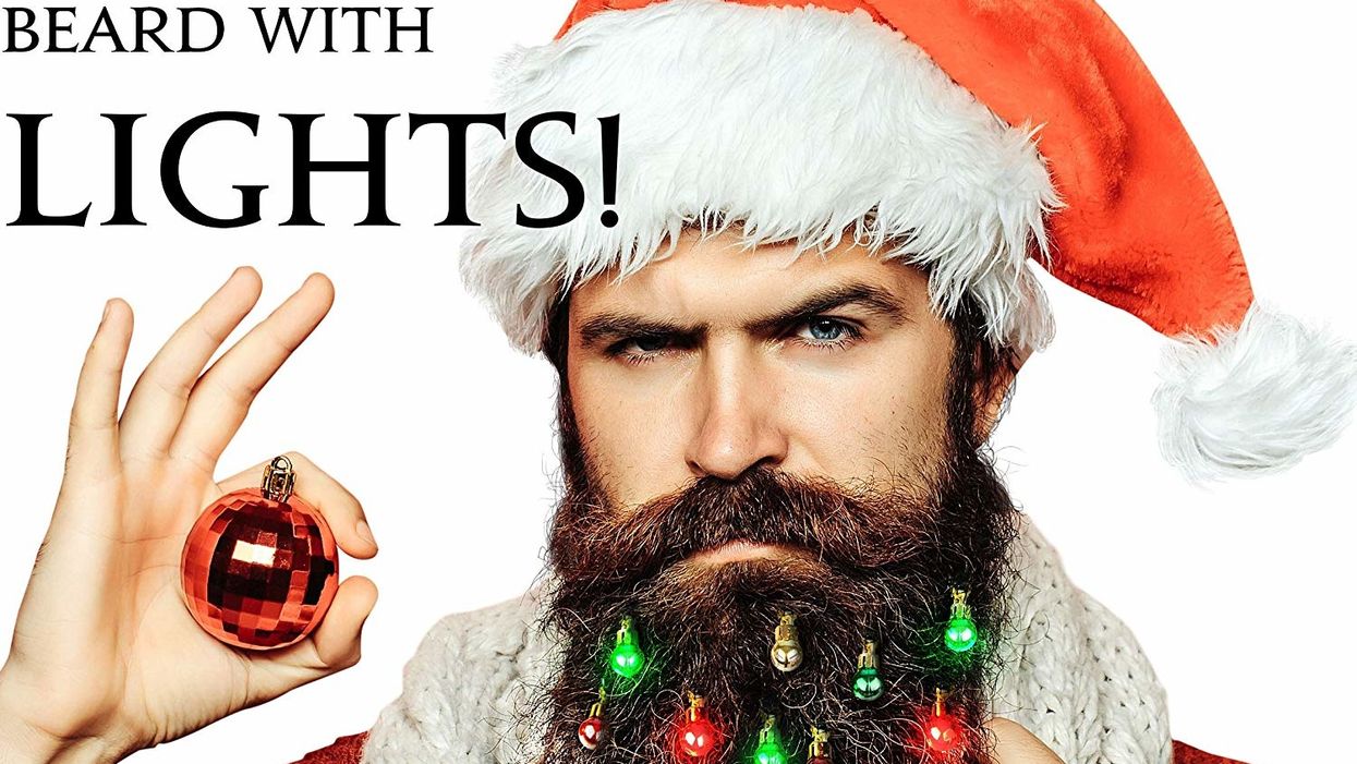 You Can Now Get Christmas Lights For Your Beard That Actually Light Up 🎄